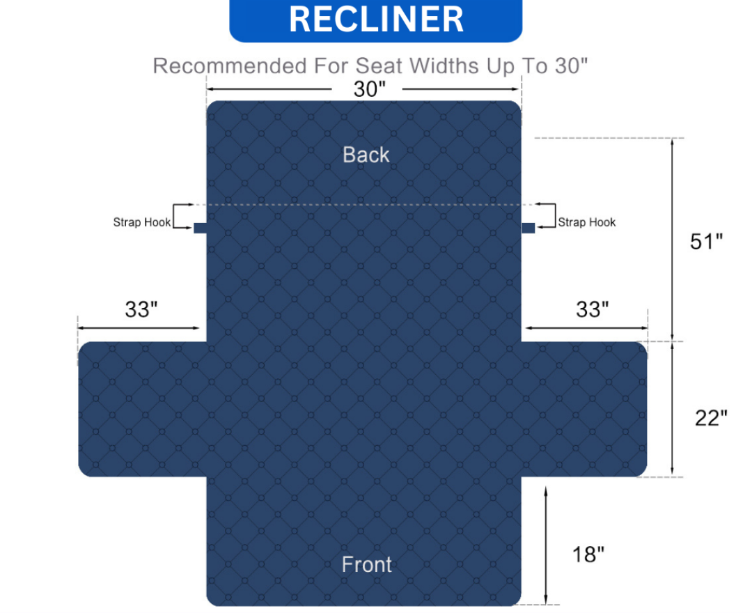 NEW Machine-Washable, Dryer-Safe Furniture Protector Couch Cover With Side Pockets & Back Straps (+2-In-1 Reversible Colors!)