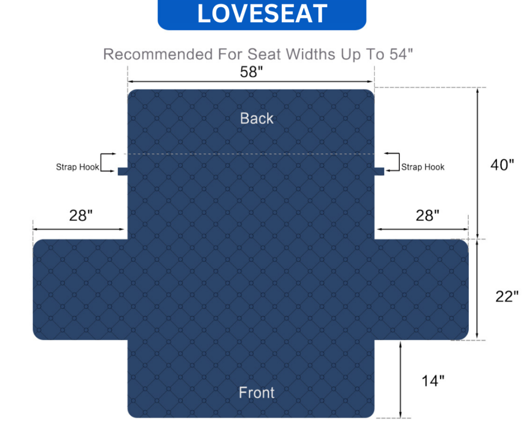 NEW Machine-Washable, Dryer-Safe Furniture Protector Couch Cover With Side Pockets & Back Straps (+2-In-1 Reversible Colors!)