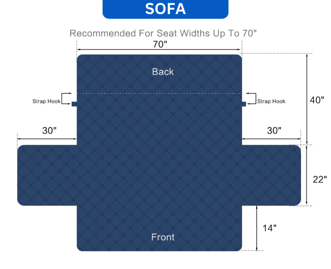 NEW Machine-Washable, Dryer-Safe Furniture Protector Couch Cover With Side Pockets & Back Straps (+2-In-1 Reversible Colors!)