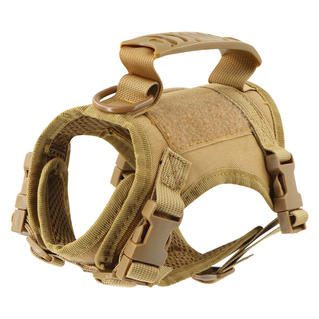 NEW Team Cats™ Adjustable Cat Harness With 4 Quick-Release Buckles, Easy-Grab Top Handle, Hook & Loop Panels, & Adjustable Straps