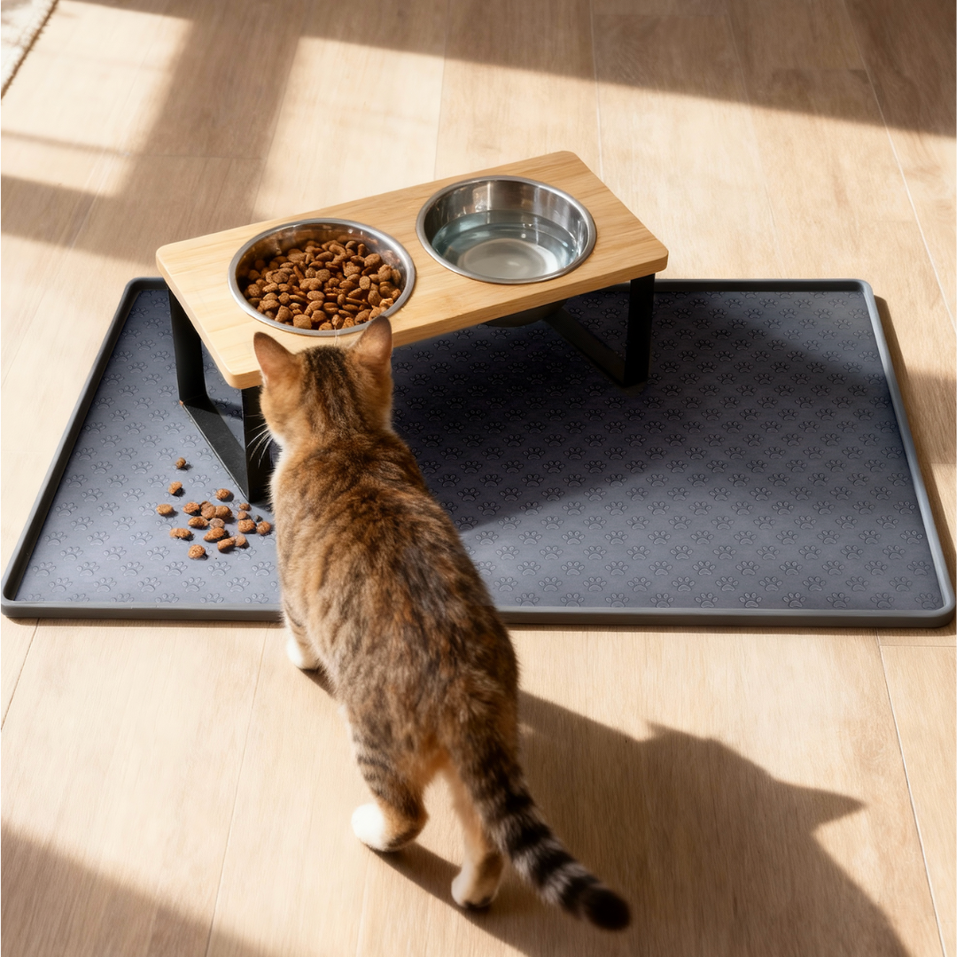 Elevated Food-Grade Stainless Steel Cat Bowls (Vet-Recommended!)