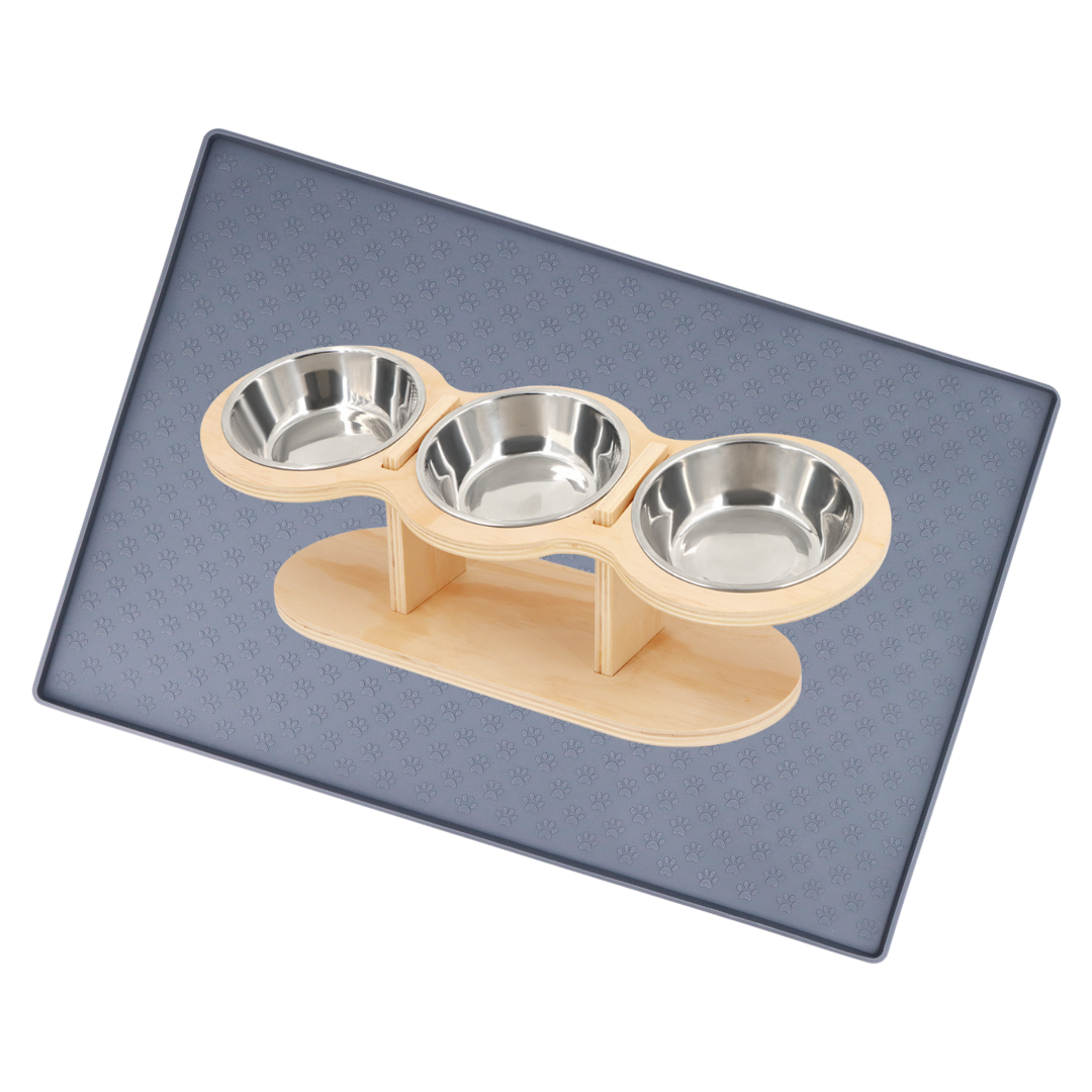 Elevated Food-Grade Stainless Steel Cat Bowls (Vet-Recommended!)