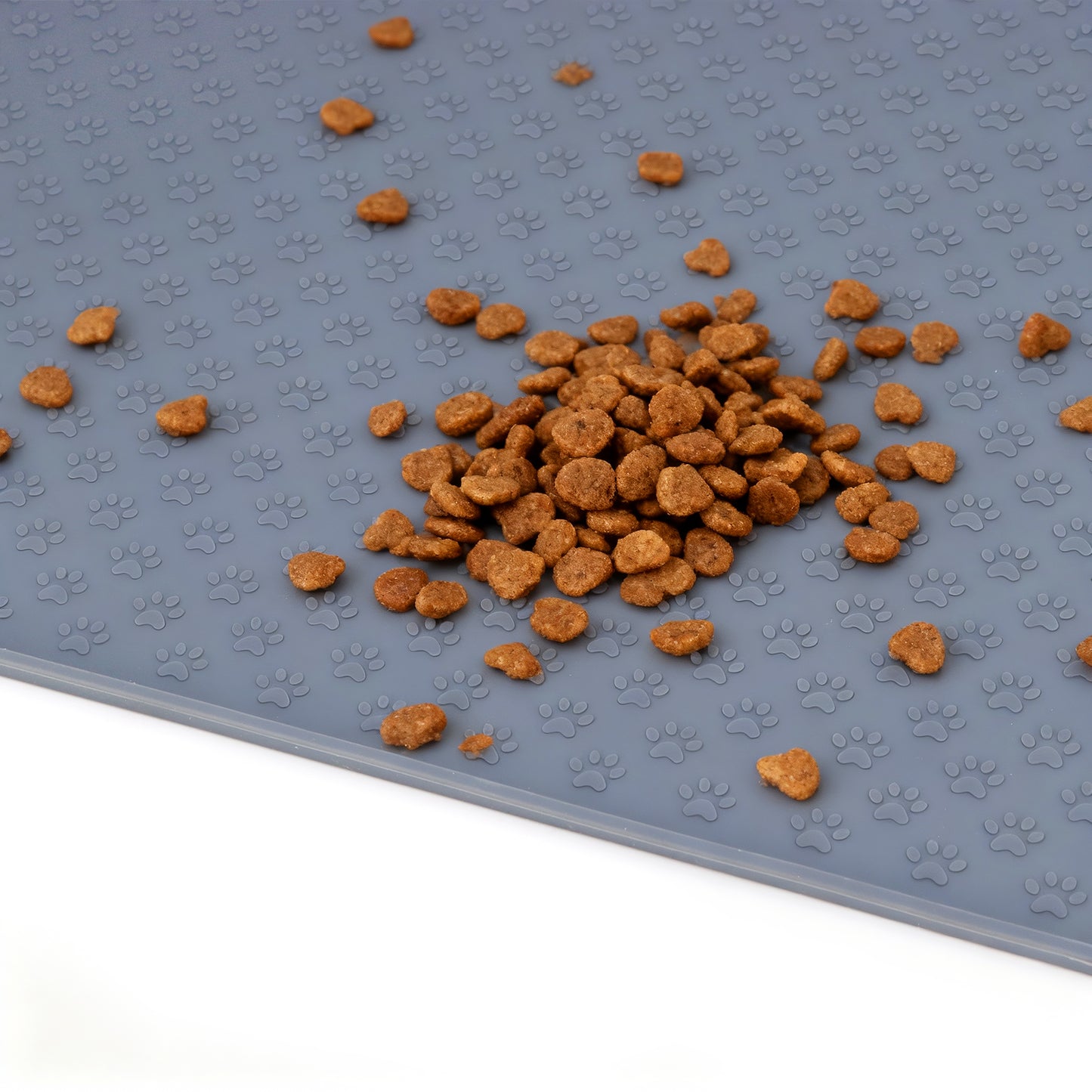 Non-Slip Cat Feeder Mat with Raised Edges