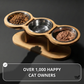Elevated Food-Grade Feeder Stand With Stainless Steel Cat Bowls (Vet-Recommended!)