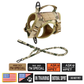 NEW Team Cats™ Adjustable Cat Harness With 2 Quick-Release Buckles, Easy-Grab Top Handle, Hook & Loop Panels, & Adjustable Straps