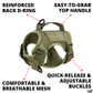 NEW Team Cats™ Adjustable Cat Harness With 2 Quick-Release Buckles, Easy-Grab Top Handle, Hook & Loop Panels, & Adjustable Straps