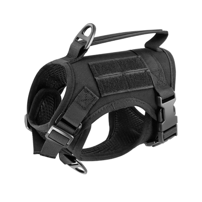 NEW Team Cats™ Adjustable Cat Harness With 2 Quick-Release Buckles, Easy-Grab Top Handle, Hook & Loop Panels, & Adjustable Straps