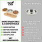 Elevated Food-Grade Feeder Stand With Stainless Steel Cat Bowls (Vet-Recommended!)