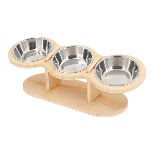 Elevated Food-Grade Feeder Stand With Stainless Steel Cat Bowls (Vet-Recommended!)