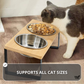 Elevated Food-Grade Feeder Stand With Stainless Steel Cat Bowls (Vet-Recommended!)