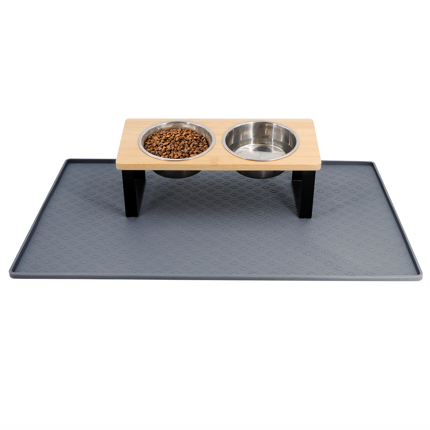 Elevated Food-Grade Feeder Stand With Stainless Steel Cat Bowls (Vet-Recommended!)