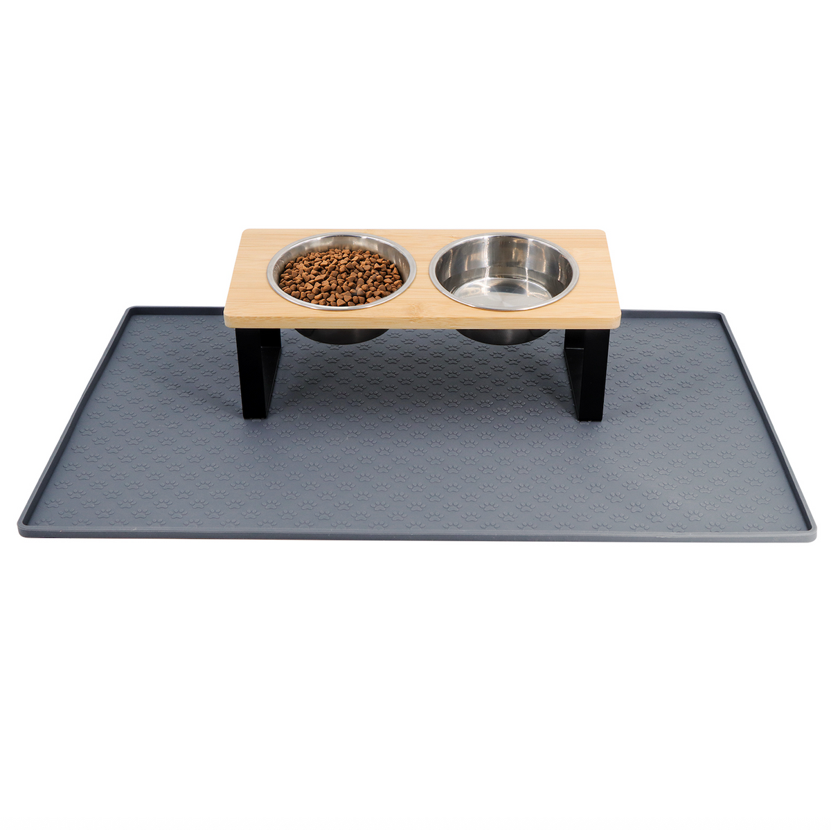 Elevated Food-Grade Feeder Stand With Stainless Steel Cat Bowls (Vet-Recommended!)