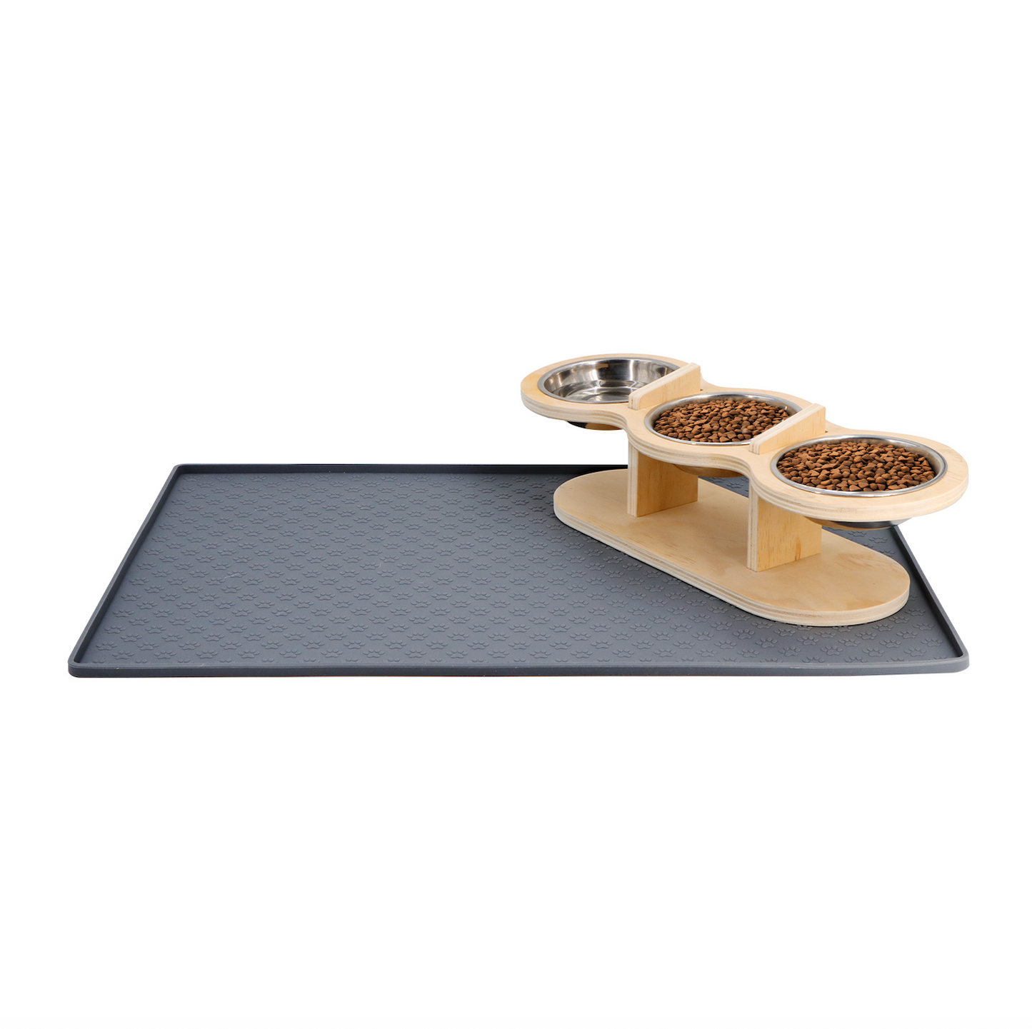 Elevated Food-Grade Feeder Stand With Stainless Steel Cat Bowls (Vet-Recommended!)
