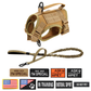 NEW Team Cats™ Adjustable Cat Harness With 2 Quick-Release Buckles, Easy-Grab Top Handle, Hook & Loop Panels, & Adjustable Straps