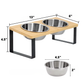 Elevated Food-Grade Feeder Stand With Stainless Steel Cat Bowls (Vet-Recommended!)