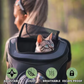 NEW Team Cats™ Cat Carrier Backpack For Small & Large Cats With Bubble Window, Breathable Mesh Vent, & Adjustable Straps