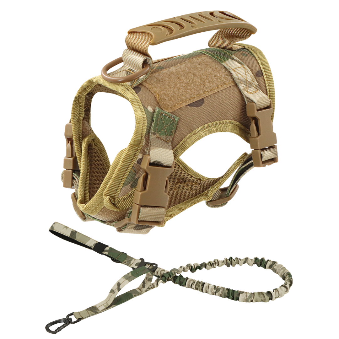 NEW Team Cats™ Adjustable Cat Harness With 4 Quick-Release Buckles, Easy-Grab Top Handle, Hook & Loop Panels, & Adjustable Straps