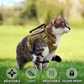 NEW Team Cats™ Adjustable Cat Harness With 4 Quick-Release Buckles, Easy-Grab Top Handle, Hook & Loop Panels, & Adjustable Straps