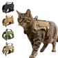 NEW Team Cats™ Adjustable Cat Harness With 2 Quick-Release Buckles, Easy-Grab Top Handle, Hook & Loop Panels, & Adjustable Straps