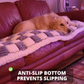 NEW 2-in-1 Furniture Protector & Cat Bed Couch Cover with Thick Orthopedic Padding, Non-Slip Grip, Scratch-Resistant Surface & Machine-Washable Fabric