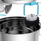 Where the filters sit in the Team Cats water fountain: the activated carbon filter under the lid and the pre-filter sponge around the pump